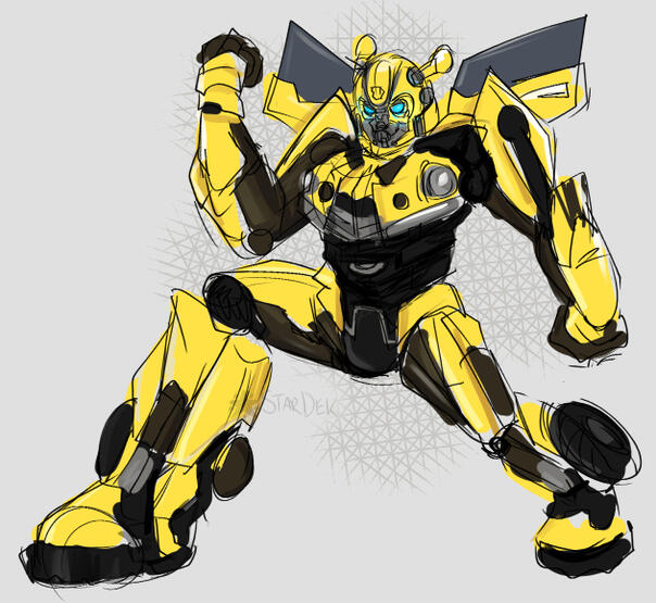 -2023- {Bumblebee from Transformers} {Finished products will have clean lines}